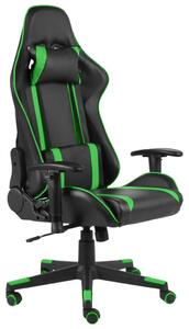 Sedia da gaming – Sedia da scrivania verde con schienale alto e cuscini ergonomici