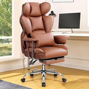 Sedia ergonomica da ufficio - Sedia da ufficio con poggiapiedi - Sedia da lavoro - Sedia da gaming - Supporto lombare