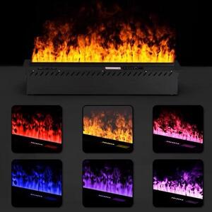 Camino elettrico da parete - 1200 mm - 336W - Effetto fiamma LED con vapore acqueo