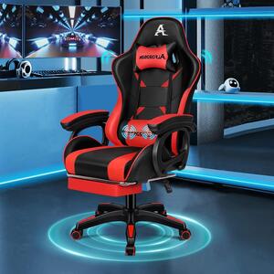 Sedia da gaming - Sedia da ufficio - Sedia ergonomica - Sedia per giocatori - Sedia da scrivania - Funzione massaggio, supporto