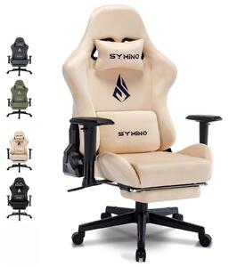 Sedia da gaming - Sedia da ufficio - Sedia per videogiochi - Sedia girevole - Sedia ergonomica - Con poggiapiedi e supporto lombare