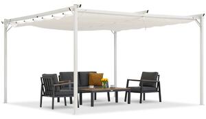 Pergola da terrazzo La Palma 4x4m bianca Garden Point