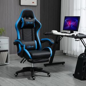 Sedia da gaming - Sedia per videogiochi - Sedia da ufficio - Sedia per computer - Schienale regolabile, 135°