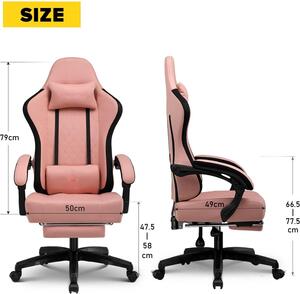 Sedia da gaming - Sedia da ufficio - Sedia per videogiochi - Sedia per computer - Sedia da lavoro - Struttura in legno certificatadi alta qualità