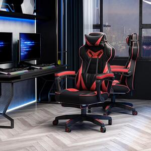Sedia da gaming - Sedia per ufficio - Sedia da ufficio - Sedia da ufficio - Sedia da corsa - Schienale regolabile a 170°
