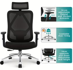 Sedia da ufficio - Sedia da gaming - Sedia girevole - Sedie da ufficio per adulti - Design ergonomico