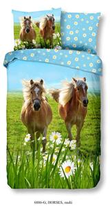 Good Morning Copripiumino per Bambini Horses 140x200/220 cm