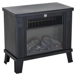 Stufa elettrica 34x17 cm – Stufa decorativa con effetto fiamma e riscaldamento da 1200W