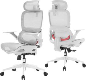 Sedia ergonomica da ufficio - Sedia da ufficio con poggiatesta - Sedia da ufficio - Sedia da lavoro - Sedia girevole
