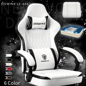 Sedia da gaming - Sedia da ufficio - Sedia per computer - Sedia da corsa - Sedia da gioco - Design ergonomico - Poggiapiedi regolabili