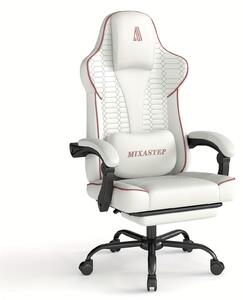 Sedia da gaming - Sedia per videogiochi - Sedia da ufficio - Sedia per computer - Sedia da lavoro - Design ergonomico - Rotazione a 360°
