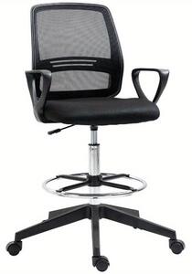 Sgabello da lavoro - Sedia da ufficio - Sedia girevole - Sedia per ufficio - Sgabello regolabile - Ergonomico - Struttura in metallo