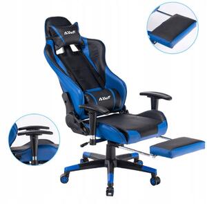 Sedia da gaming – Sedia ergonomica da scrivania con schienale e poggiapiedi regolabili