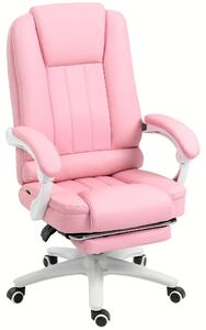 Sedia da ufficio - Sedia da scrivania - Sedia per ufficio - Poltrona - Sedie da ufficio - Rosa - Altezza regolabile