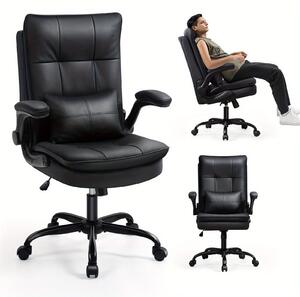 Sedia da ufficio – Sedia ergonomica – Sedia da scrivania – Sedia da gaming – Sedia per computer – Schienale imbottito a doppia densità – Braccioli regolabili e pieghevoli – Sedia girevole