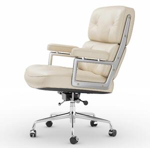 Sedia da ufficio - Sedia da ufficio con rivestimento in pelle - Sedia da ufficio in pelle - Sedia da ufficio confortevole