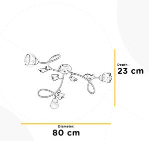 ONLI - Lampadario a plafone per bambini BUTTERFLY 3xE14/6W/230V