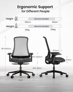 Sedia ergonomica da ufficio - Sedia da ufficio - Sedia per computer - Sedia da scrivania - Sedia da studio