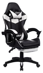 Sedia da gaming - Sedia per videogiochi - Sedia da ufficio - Sedia per gamer - Sedia ergonomica - Con poggiapiedi