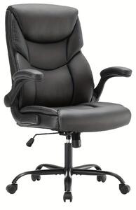 Sedia da ufficio - Sedia da ufficio ergonomica - Sedia da ufficio con rotelle - Sedia da ufficio - Sedia da lavoro - Nera