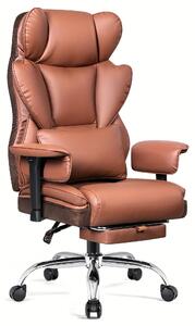 Sedia da ufficio - Sedia per ufficio - Sedia da lavoro - Sedia ergonomica per ufficio - Marrone - Altezza regolabile