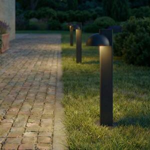Lampione a LED Lucande Velira, nero, 77 cm, 1 lampada, IP44 Velira, Nero, Metallo, Moderno