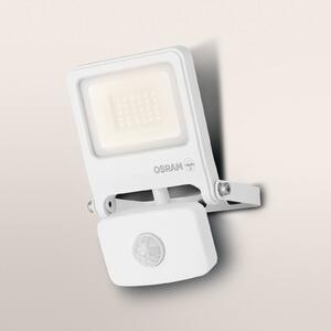 OSRAM Faretto da esterno ENDURA FLOOD, bianco, sensore 20 W 830 IP44 FLOOD, Bianco / Opale, Alluminio