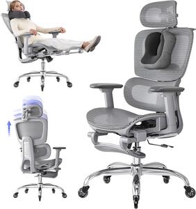 Sedia ergonomica da ufficio - Sedia da ufficio con supporto lombare - Sedia da ufficio - Sedia da lavoro - Sedia per l'ufficio domestico