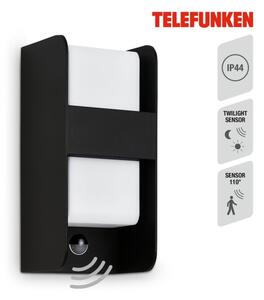 Telefunken 321105TF-Applique da esterno con sensore 1xE27/12W/230V IP44 nero