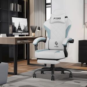 Sedia da gaming ergonomica - Sedia da computer - Sedia da ufficio - Sedia da gaming - Sedia da lavoro - Sedia per PC con poggiapiedi