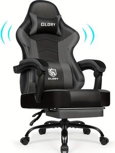 Sedia da gioco ergonomica con poggiapiedi e cuscino lombare