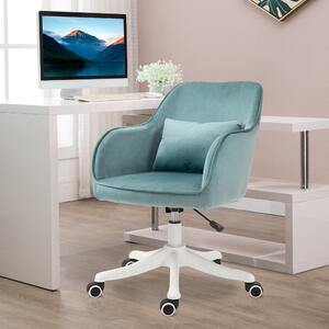 MODFU Sedia da ufficio regolabile in altezza Sedia da lavoro con cuscino lombare, sedia da soggiorno con massaggio a vibrazione, sedia da scrivania con braccioli, Verde