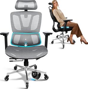 Sedia da ufficio - Sedia ergonomica - Sedia da gaming - Sedia da ufficio per il lavoro da casa - Sedia da lavoro - Braccioli 4D
