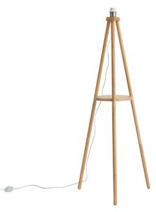 Lampada da terra scandinava a treppiede in legno - Lou