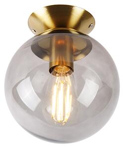 Plafoniera smart in ottone con vetro fumé con WiFi ST64 - Pallon