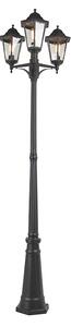 Lanterna da esterno smart nera a 3 luci con WiFi ST64 - New Orleans