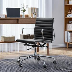 Sedia da ufficio - Sedia da lavoro - Sedia per ufficio - Sedia ergonomica - Sedia in vera pelle - Struttura in alluminio