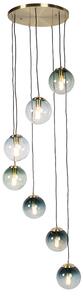 Lampada a sospensione smart ottone 7 luci incl. WiFi ST64 - Pallon