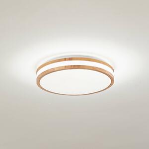 Plafoniera a LED Emiva Lindby, Legno chiaro, Soggiorno / Sala da pranzo, Legno, Moderno, Plafoniera LED