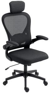 Sedia ergonomica da ufficio - Sedia da lavoro confortevole - Sedia da ufficio - Sedia da scrivania - Sedia da ufficio nera