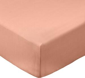 Lenzuolo con angoli color terracotta in percalle di cotone 90x190 cm Cotton Percale – Bianca