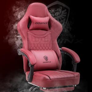 Sedia da corsa - Sedia da gaming - Sedia da ufficio - Sedia da lavoro - Sedia ergonomica - Rossa - Con struttura in metallo robusta