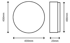 Philips Plafoniera a LED Superslim, dimmerabile, Nero, Studio / Ufficio, Metallo, Plafoniera LED