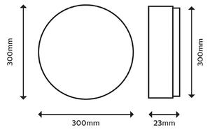 Philips Plafoniera a LED Superslim, dimmerabile, Bianco / Opale, Bagno, Metallo, Plafoniera LED