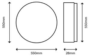 Philips Plafoniera a LED Superslim, dimmerabile, Bianco / Opale, Studio / Ufficio, Metallo, Plafoniera LED