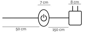 ONLI - Lampada LED da terra TWIST LED/24W/230V 4000K nero