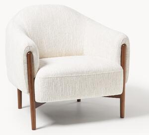 Poltrona con gambe in legno di frassino Theo