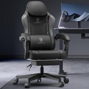 Sedia da gaming ergonomica - Sedia da gaming - Sedia da ufficio - Sedia nera - Poltrona - Rivestimento in ecopelle