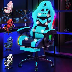 Sedia da gaming - Sedia da ufficio - Poltrona reclinabile - Poltrona massaggiante - Con funzione di massaggio a 8 punti