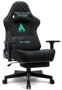 Sedia da gaming - Sedia da ufficio - Sedia ergonomica per gaming - Sedia nera - Altezza regolabile